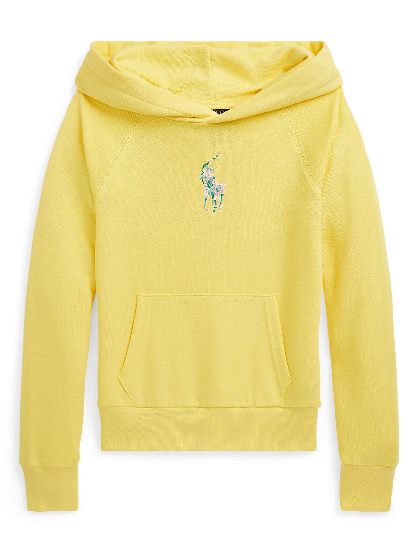 Ralph Lauren Girls Pony Print Hoodie - Oasis Yellow