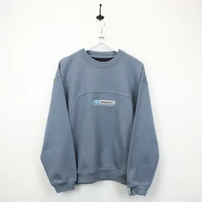 REEBOK 90s Sweatshirt Blue | Large