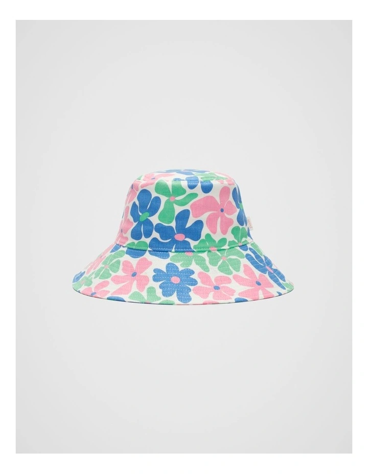 Retro Floral Bucket Hat in Multi