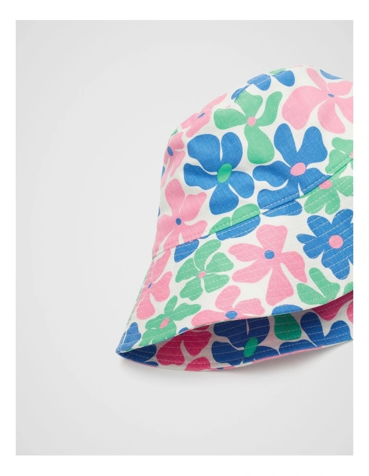 Retro Floral Bucket Hat in Multi