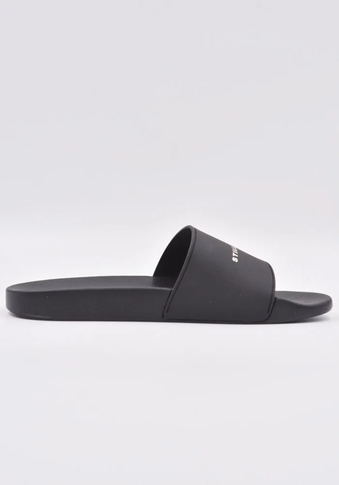 RICK OWENS DRKSHDW DU01C6821 RUBP11 MENS RUBBER SLIDE SANDALS BLACK