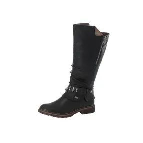 Rieker Women's Dominika 89 Boot Black/Kastanie