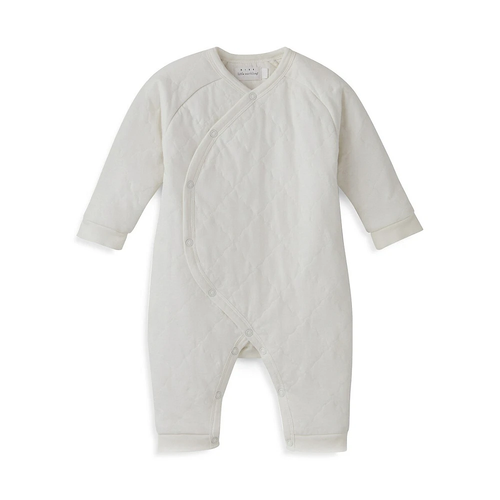 RISE LITTLE EARTHLING Baby's Quilted Wrap Romper