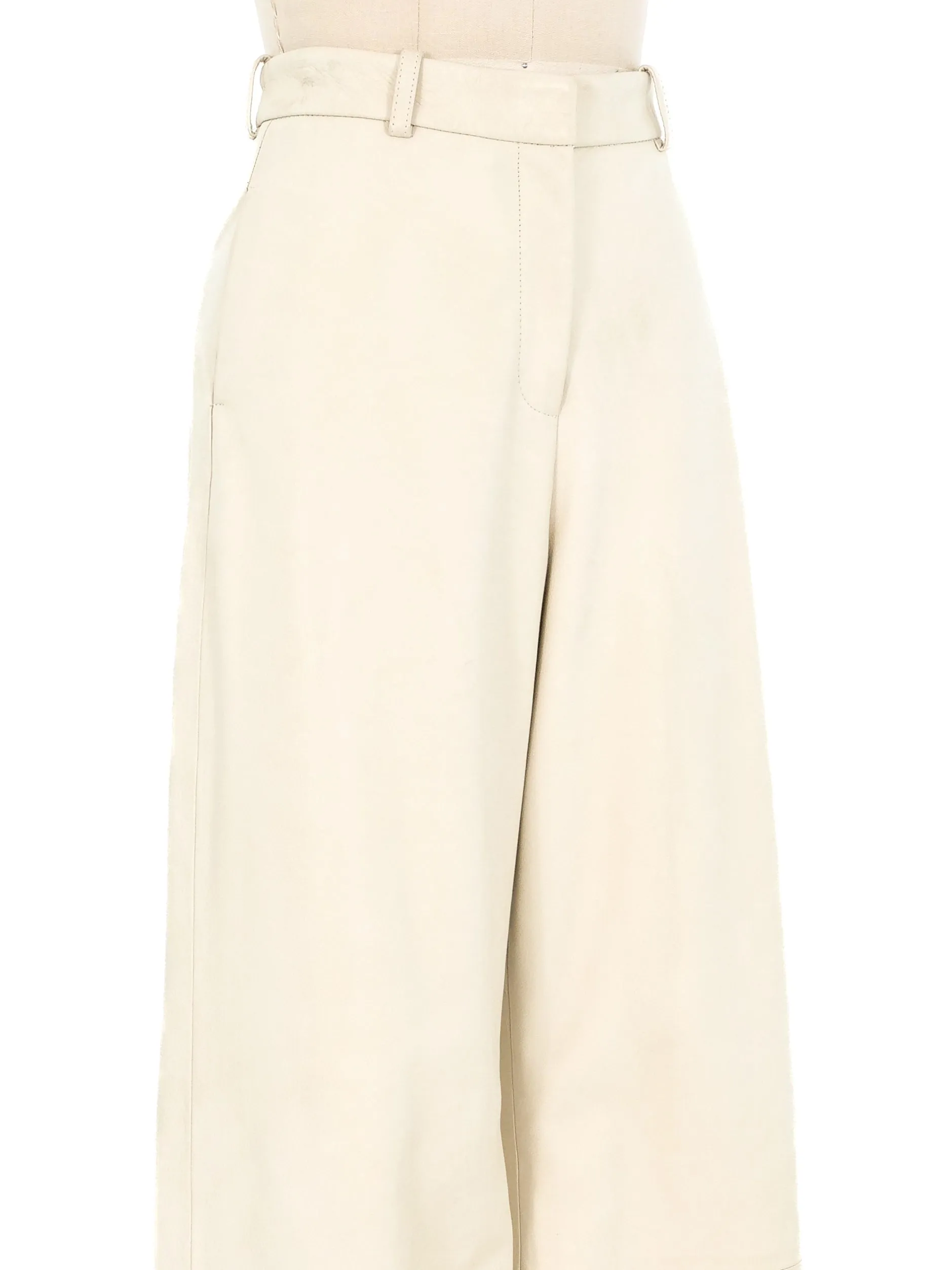 Rosetta Getty Straight Leg Leather Trousers