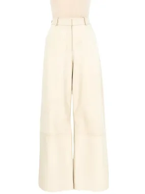 Rosetta Getty Straight Leg Leather Trousers