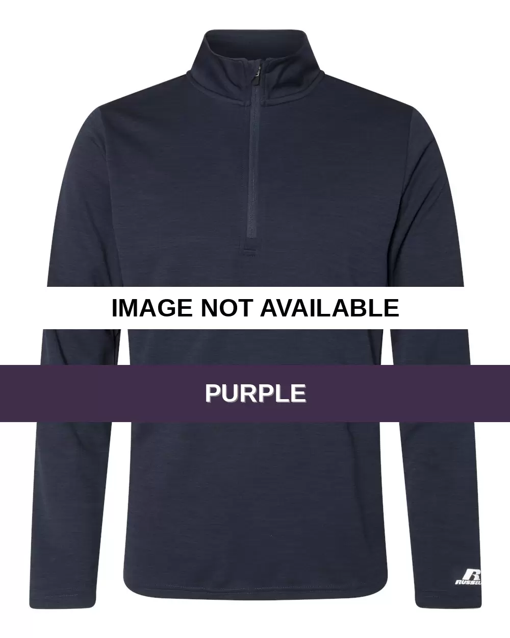 Russel Athletic QZ7EAM Striated Quarter-Zip Pullover SKU: QZ7EAM