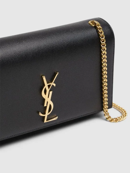 Saint Laurent   Medium Kate grain leather shoulder bag 