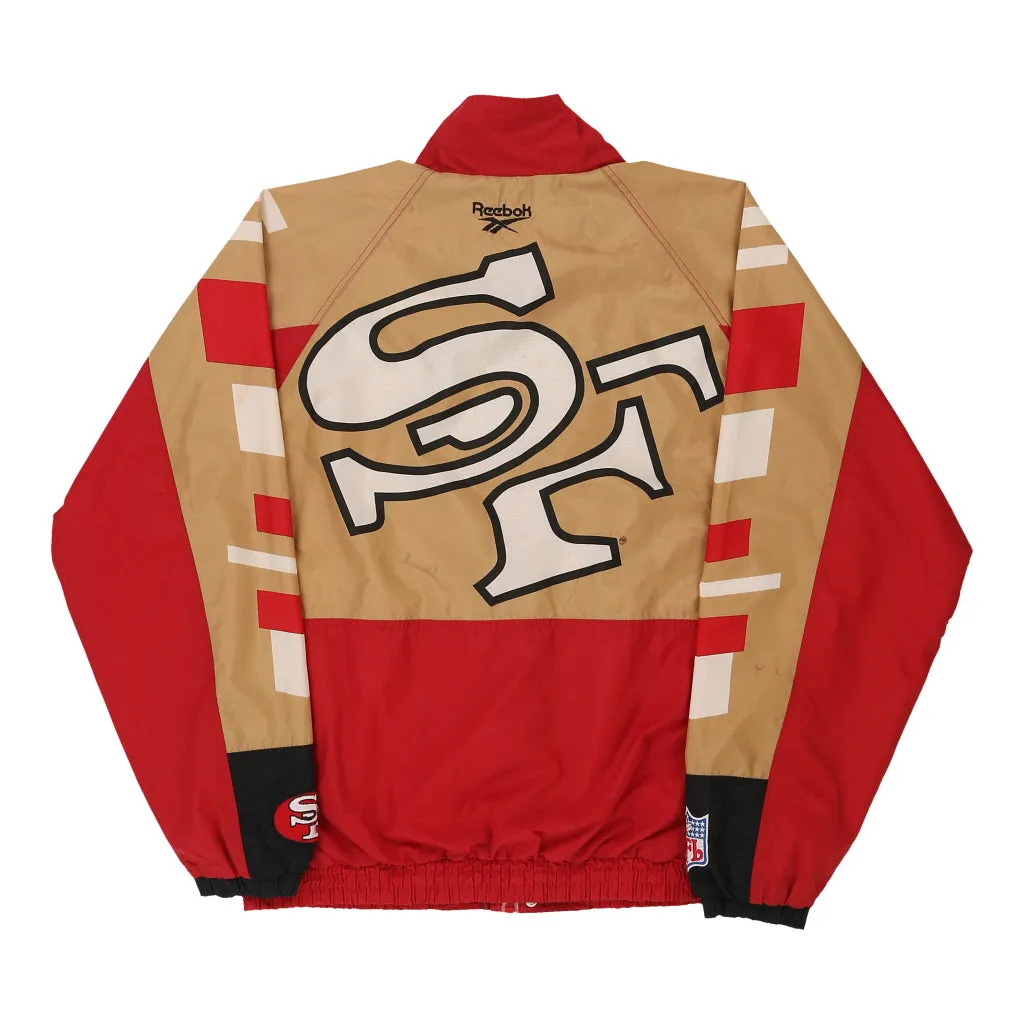 San Fransisco 49ers Reebok NFL Jacket - Large Red Nylon