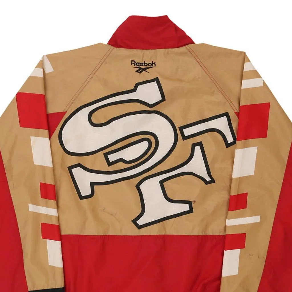 San Fransisco 49ers Reebok NFL Jacket - Large Red Nylon