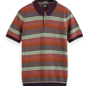 SCOTCH & SODA STRUCTURE KNITTED POLO