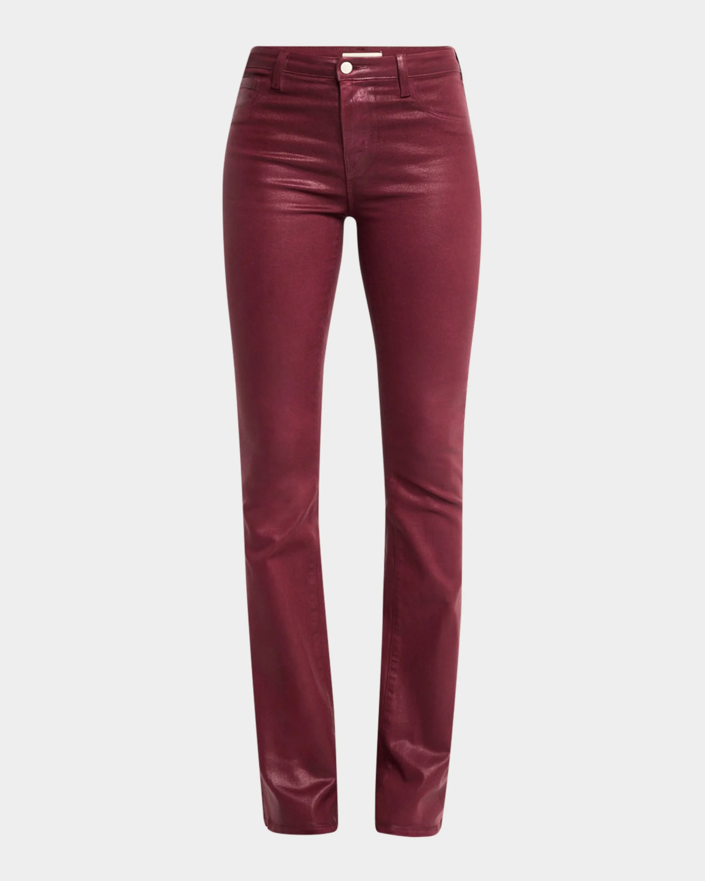 Selma High-Rise Coated Sleek Baby Boot Jeans