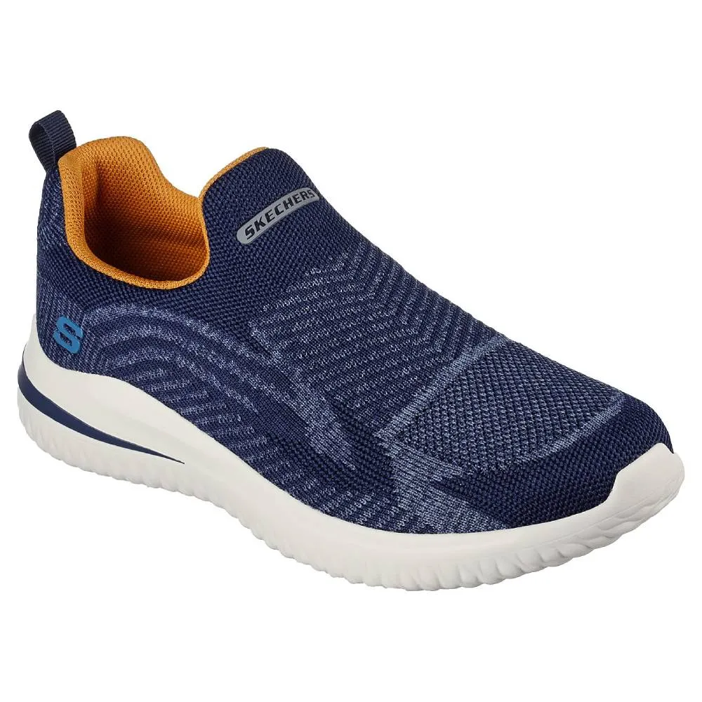 SKECHERS Men's Delson 3.0 Angelo Running Shoe (Navy)