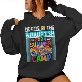 Small & The Blowfish Summer Camp With Trucks Women Hoodie