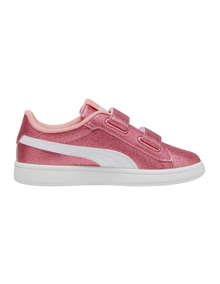 Smash 3.0 Glitz Glam Self-Fastening Pre-School Sneakers In Peach