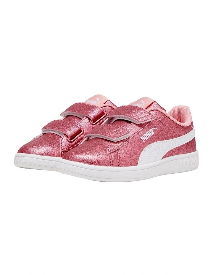 Smash 3.0 Glitz Glam Self-Fastening Pre-School Sneakers In Peach