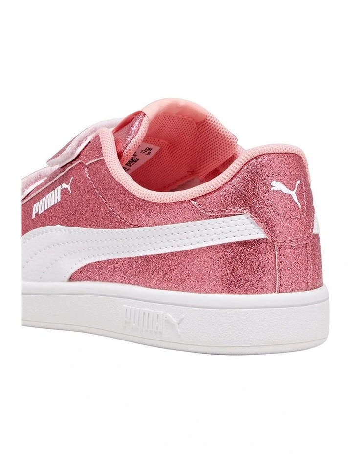 Smash 3.0 Glitz Glam Self-Fastening Pre-School Sneakers In Peach