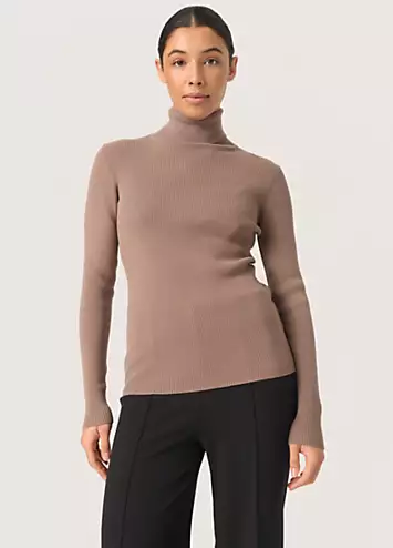 Soaked in Luxury SLSina Rollneck Slim Fit Pullover | Grattan