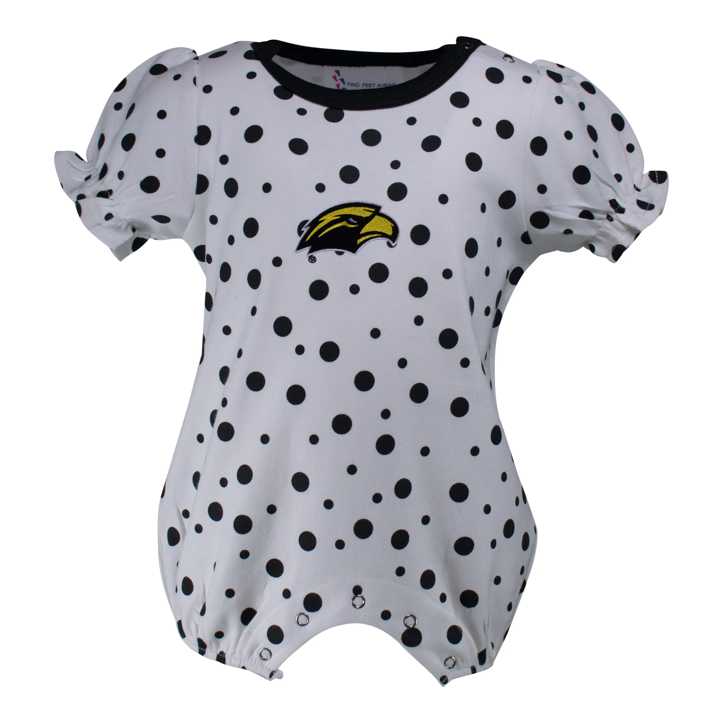 Southern Miss Polka Dot Girl's Romper