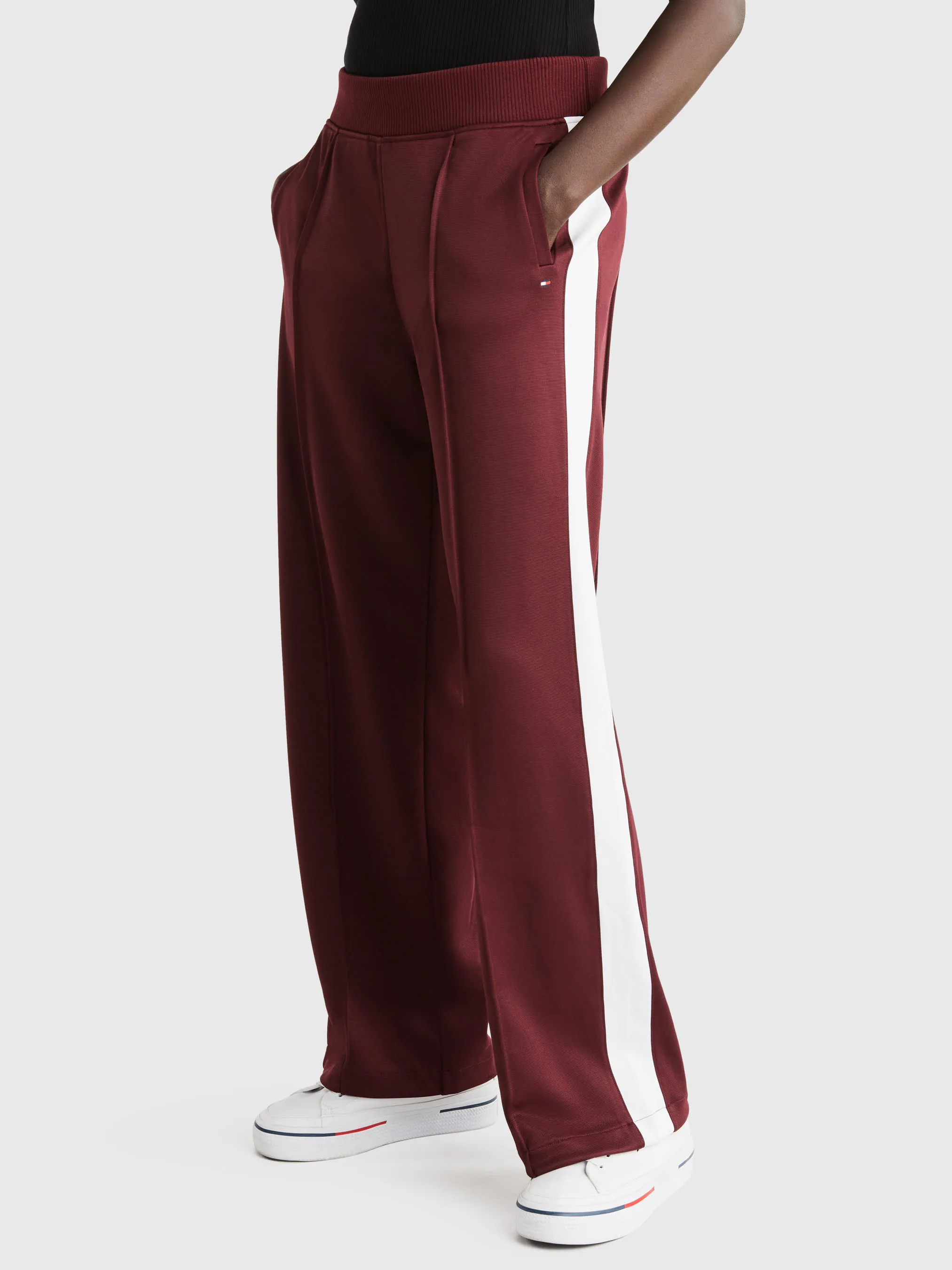 Sport Contrast Stripe Mid Rise Joggers | Pants | Tommy Hilfiger