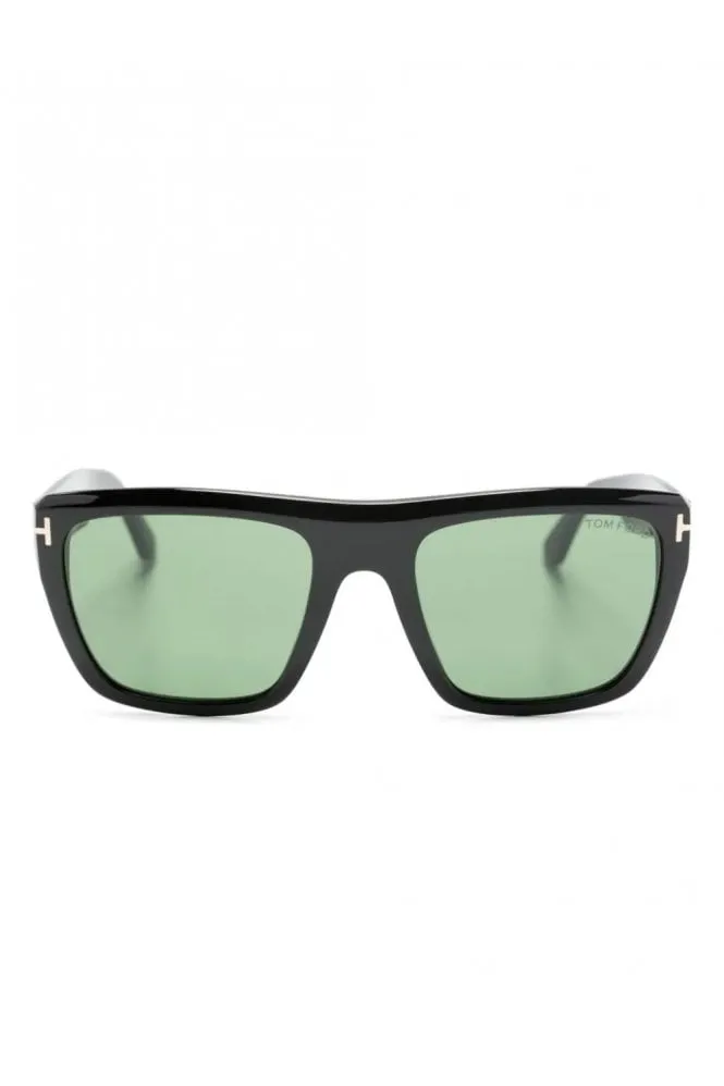 Square Frame Sunglasses Black