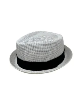 STRAW PORK PIE HAT