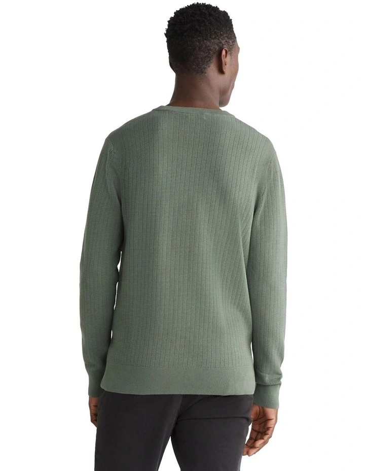 Structure Knit Jumper in Green