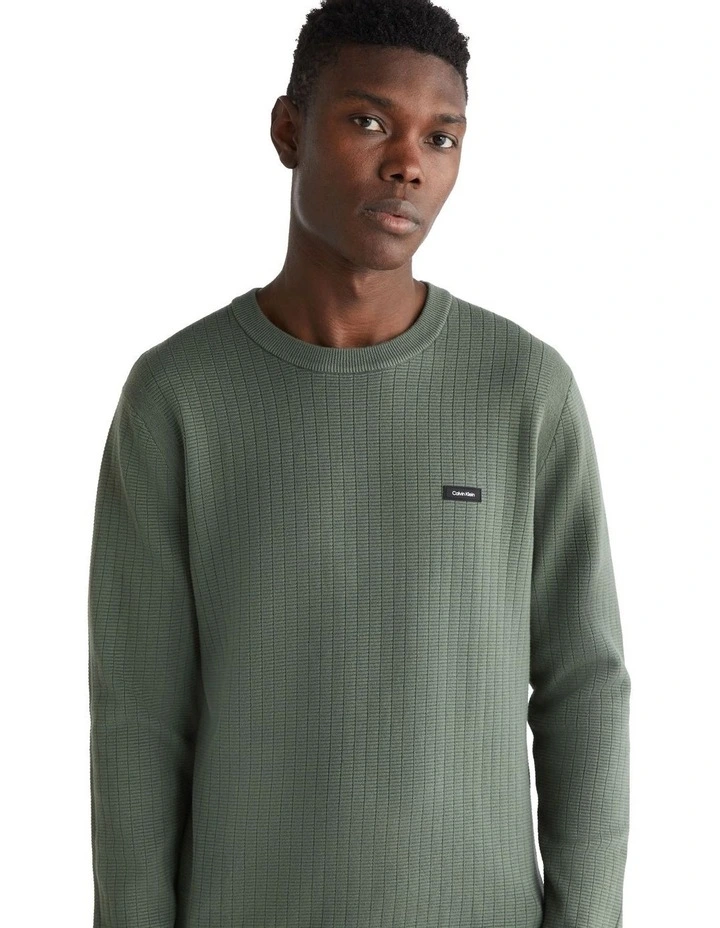 Structure Knit Jumper in Green