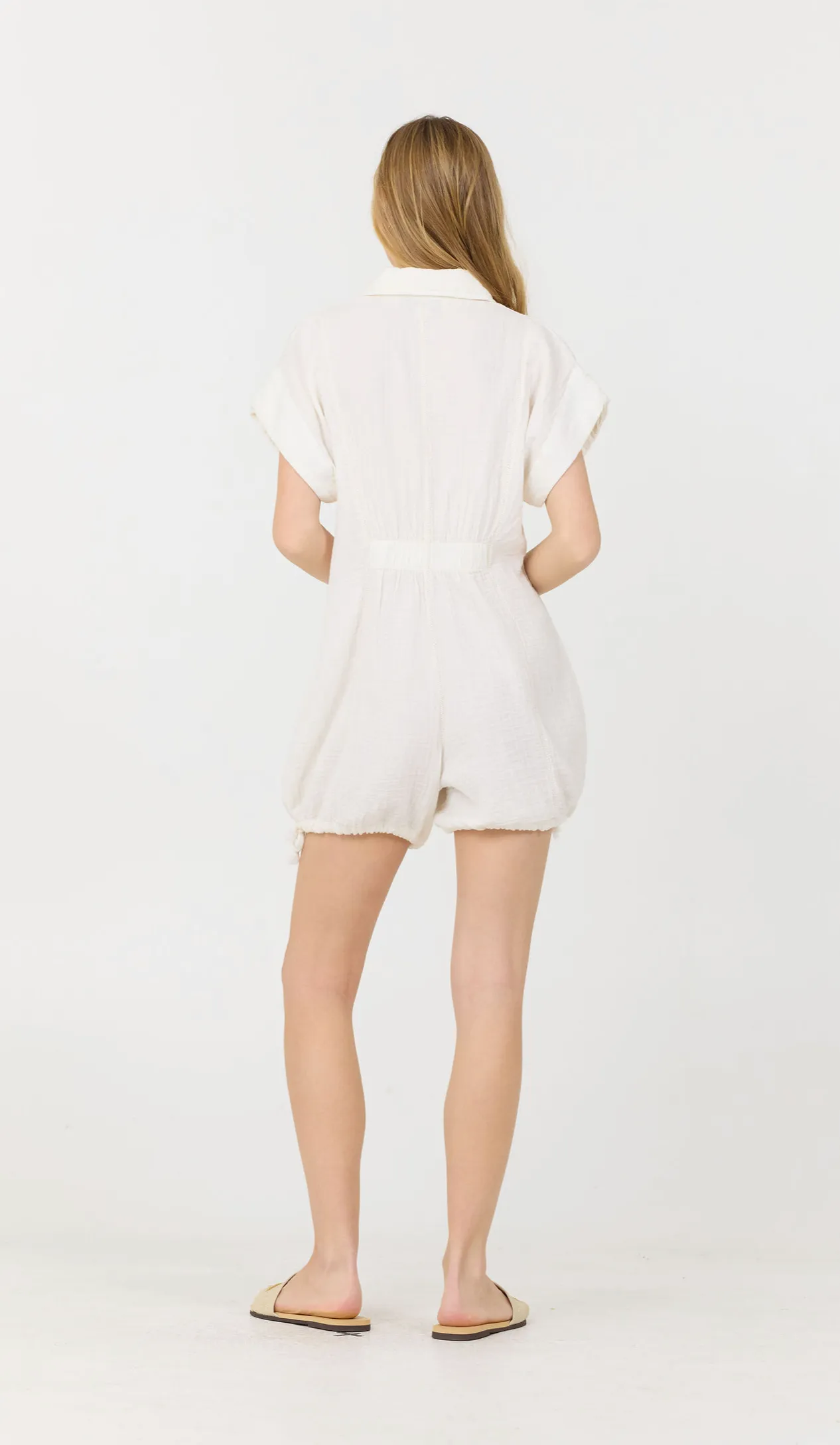 Summer White Washed Romper