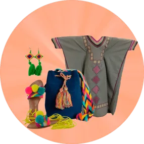 Super Kit (Large 2T Wayuu Bag, Wayuu Dress, Sandals, Accessories)