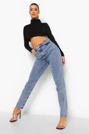 Tall Acid Wash Tapered Jeans