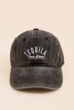 Tequila Por Favor Baseball Hat in Navy