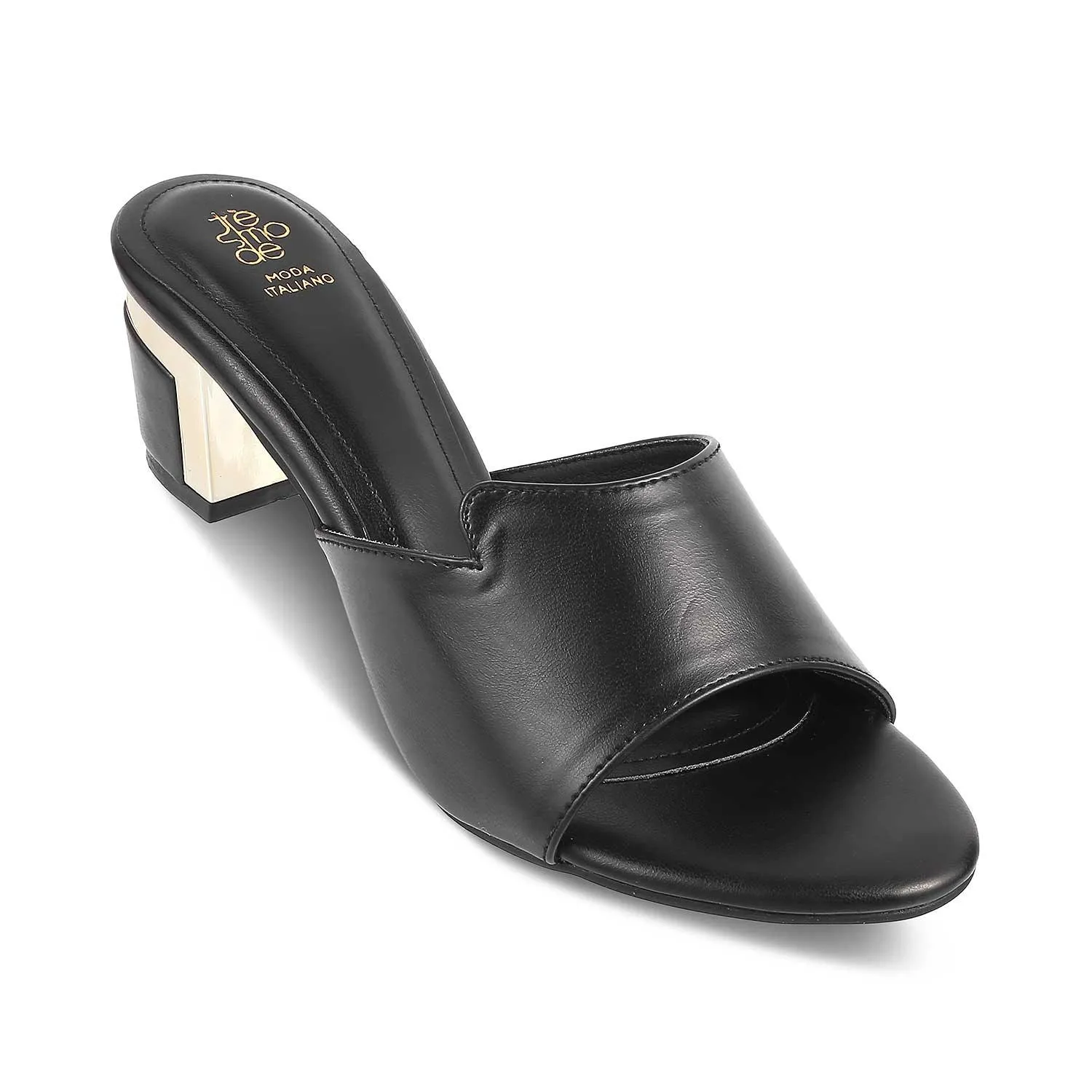 The Cuenca Black Women's Dress Block Heel Sandals Tresmode