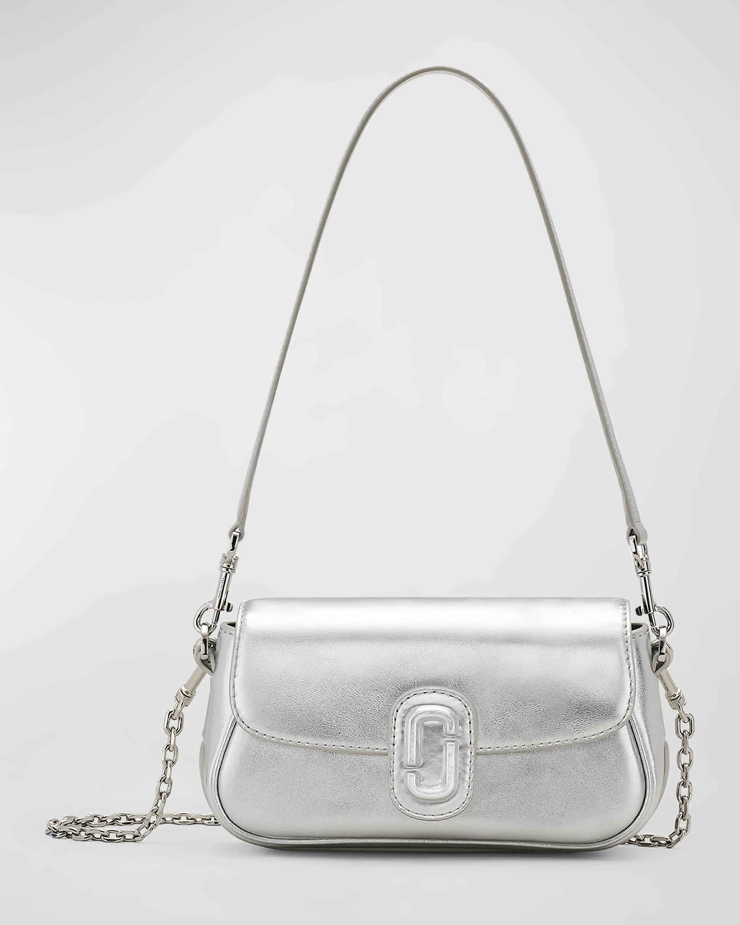 The Metallic Leather Clover Shoulder Bag