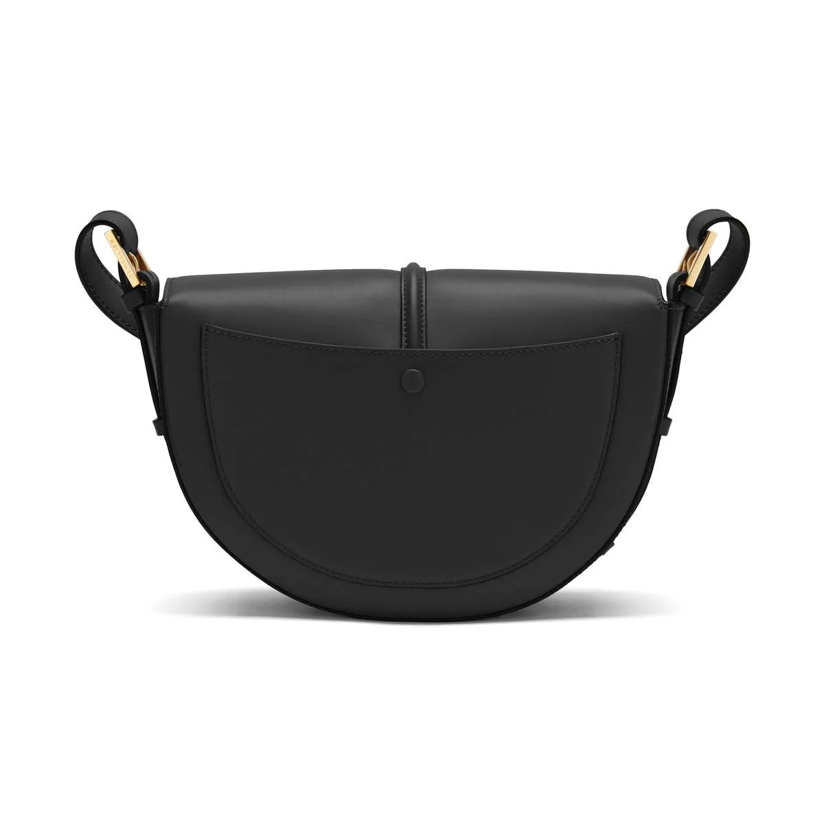 The Tokyo Saddle Smooth Leather Bag - Black