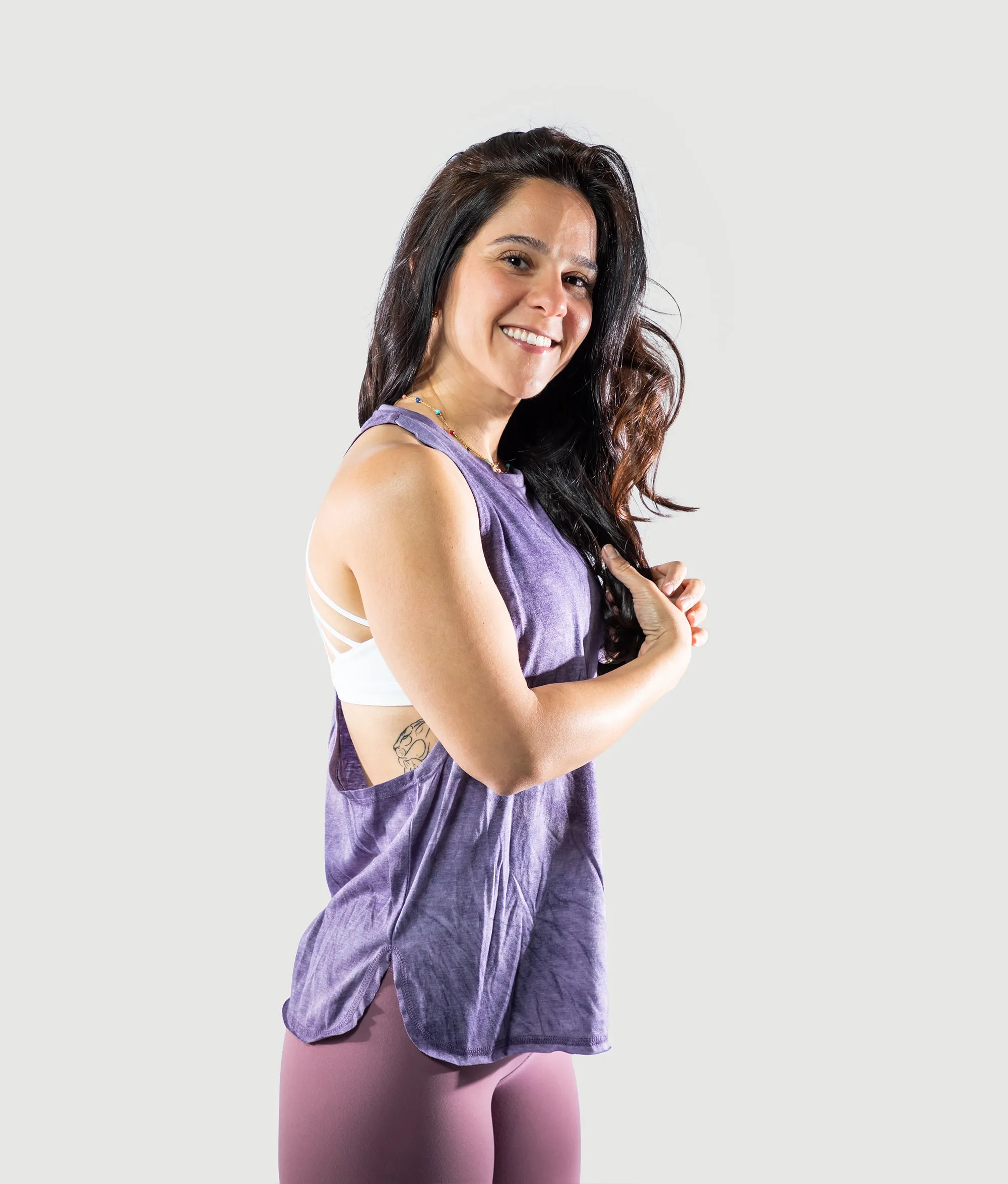 Tie Dye Tank - Purple