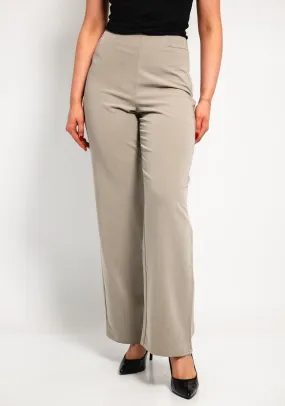 Tiffosi Charlotte Wide Leg Trousers, Stone