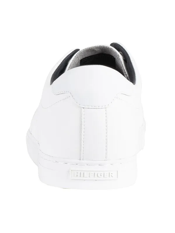 Tommy Hilfiger Essential Leather Trainers - White