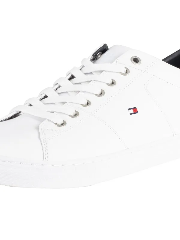 Tommy Hilfiger Essential Leather Trainers - White