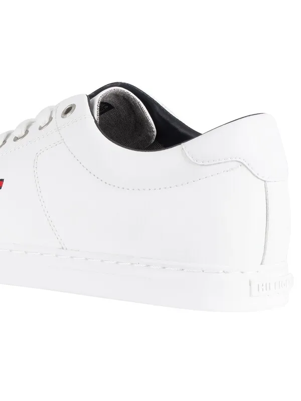 Tommy Hilfiger Essential Leather Trainers - White