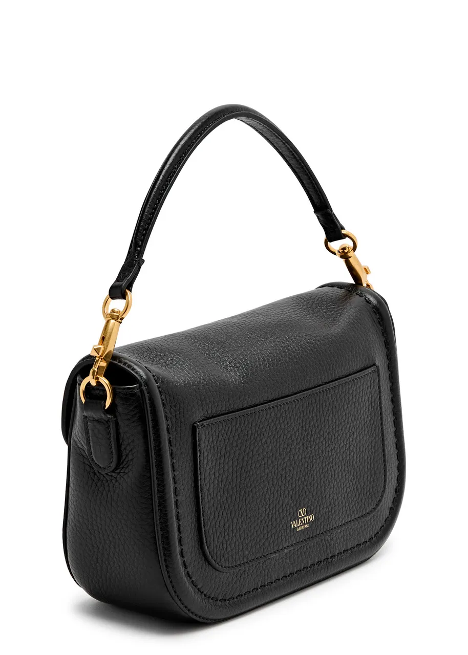 VALENTINO GARAVANI Alltime VLogo grained leather shoulder bag -                         -                     -                