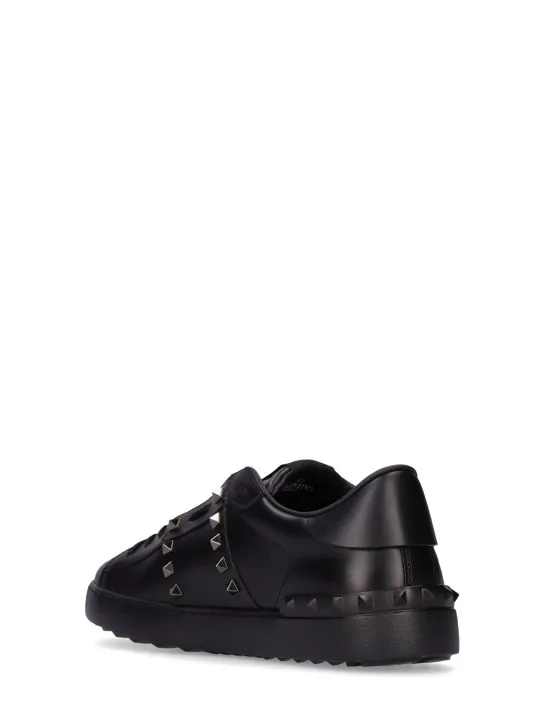 Valentino Garavani   Open Rutenio studs leather sneakers 