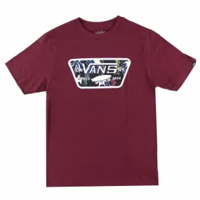 Vans Boys Full Patch Fill T-Shirt - Pomegranate