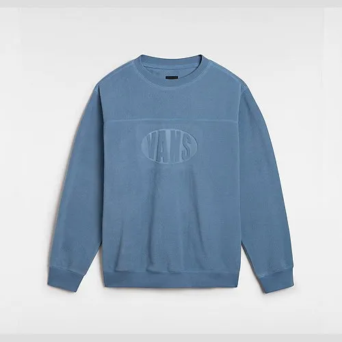 Vans CARLO POLAR FLEECE LOOSE CREW SWEATSHIRT (BLUESTONE) MEN BLUE