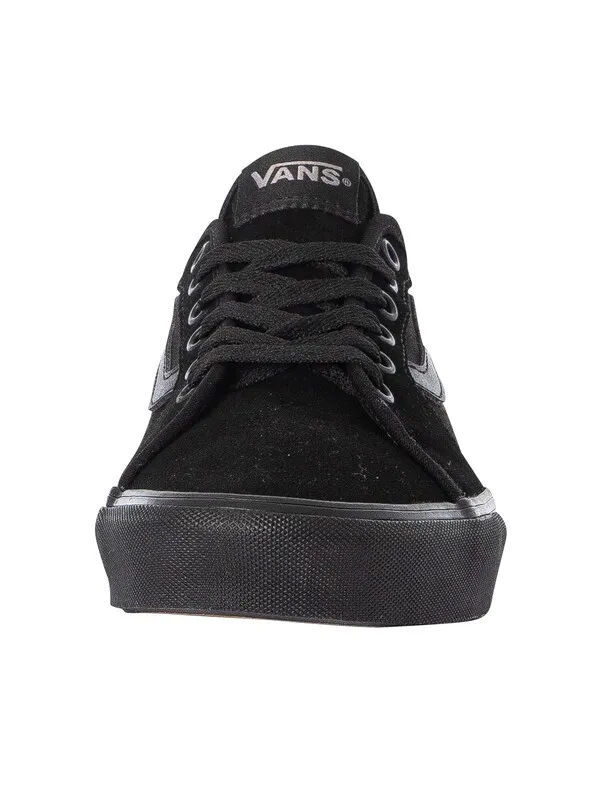 Vans Filmore Decon Suede Canvas Trainers - Black/Black