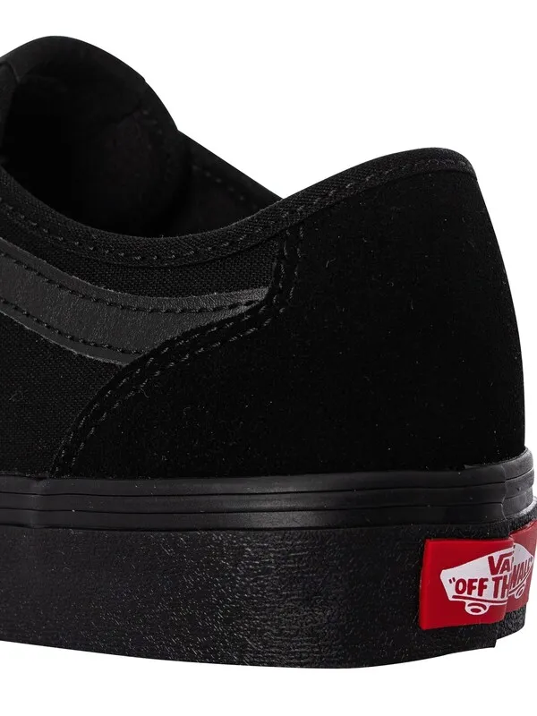 Vans Filmore Decon Suede Canvas Trainers - Black/Black