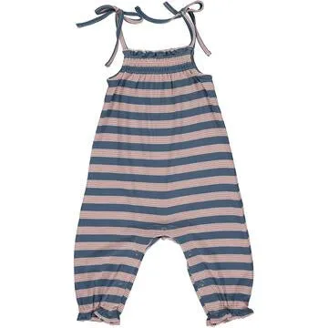 Vignette Victoria Romper | Blue Rib Stripe