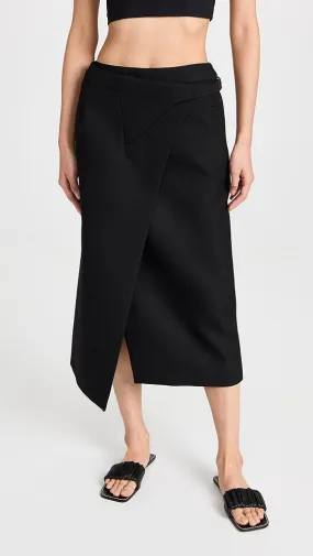 WARDROBE.NYC   Wrap Skirt Midi 