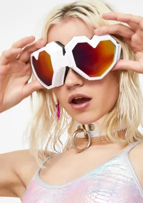 White Heart Goggles-