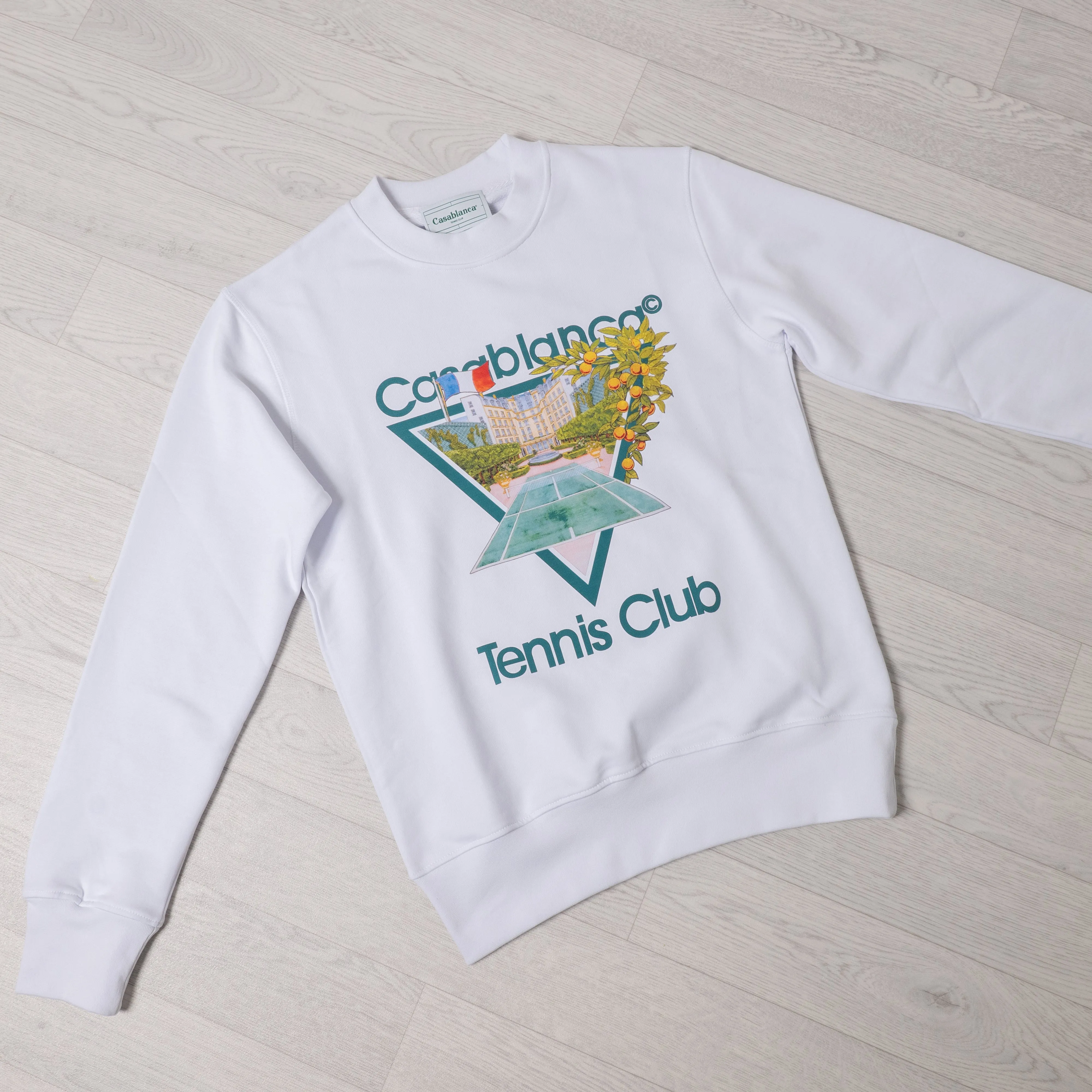 White Tennis Club Jumper.