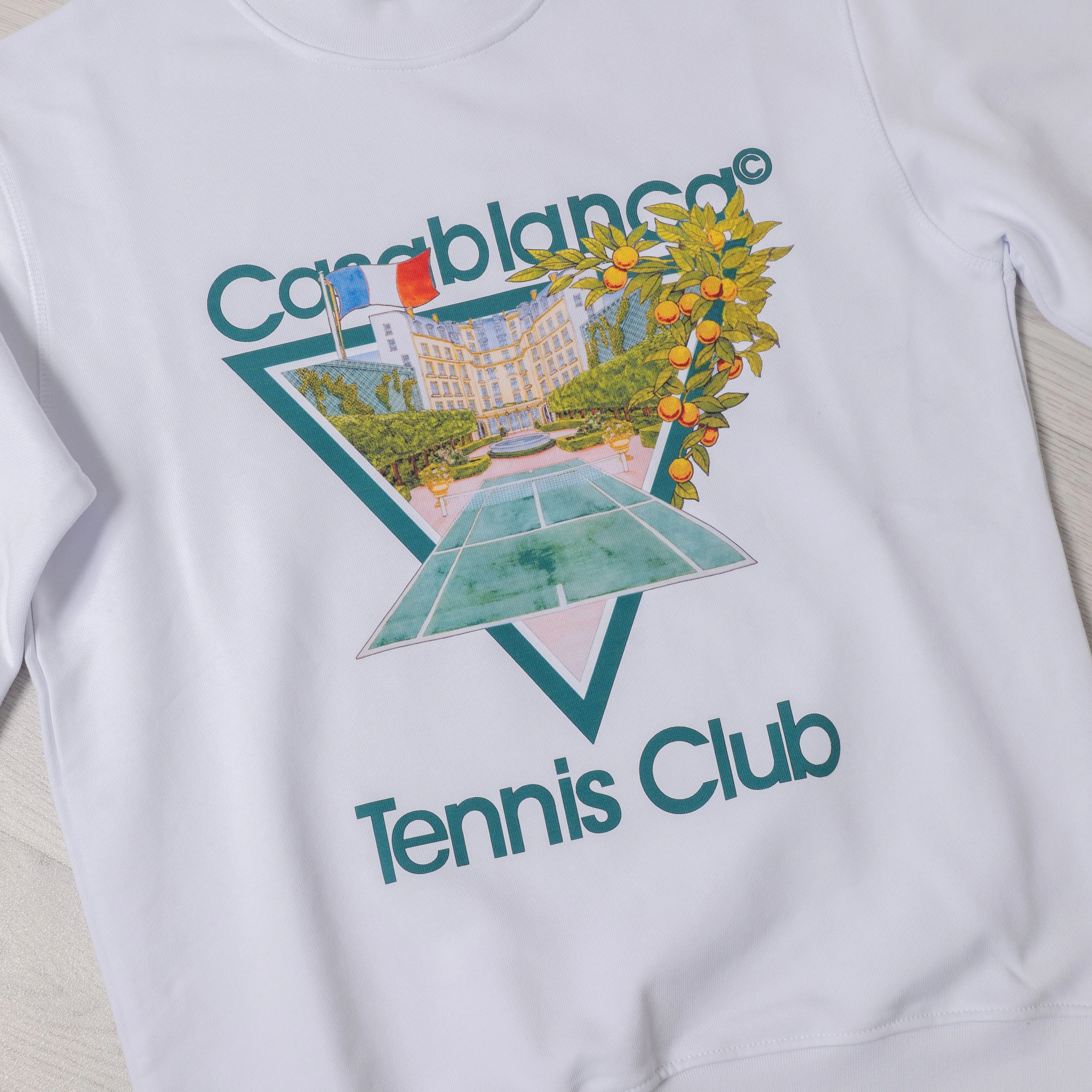 White Tennis Club Jumper.